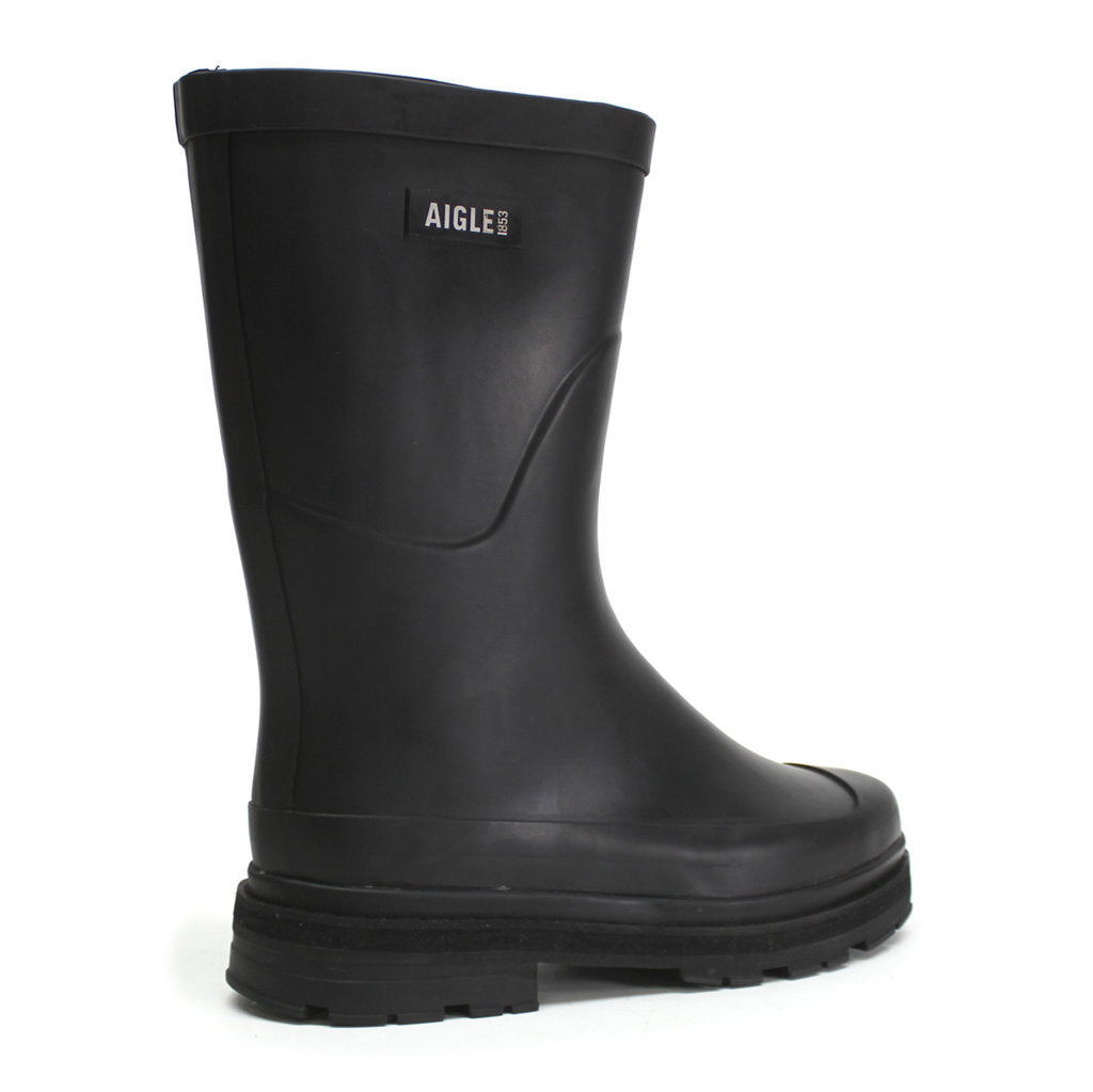 Aigle Mid Rain Rubber Womens Boots#color_noir