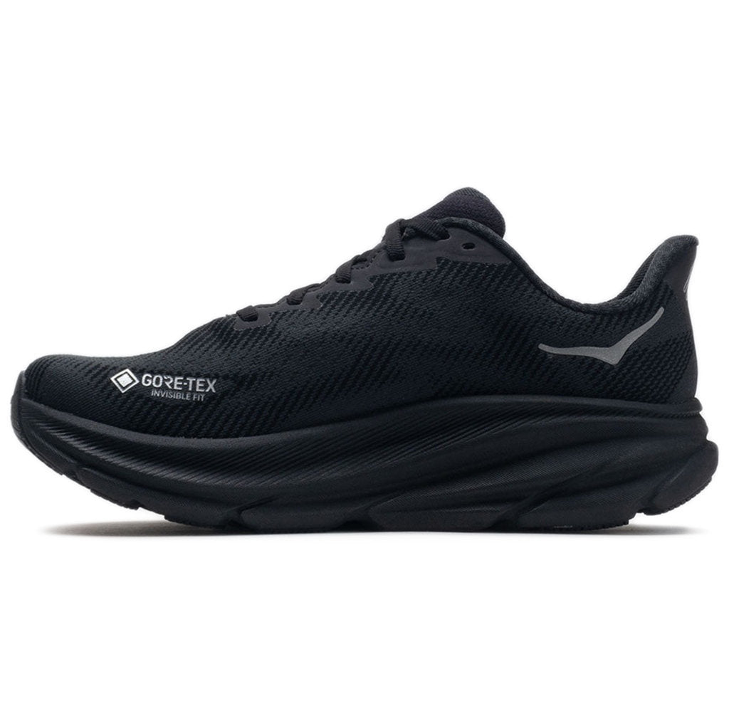 Hoka One One Clifton 9 GTX Textile Womens Sneakers#color_black black