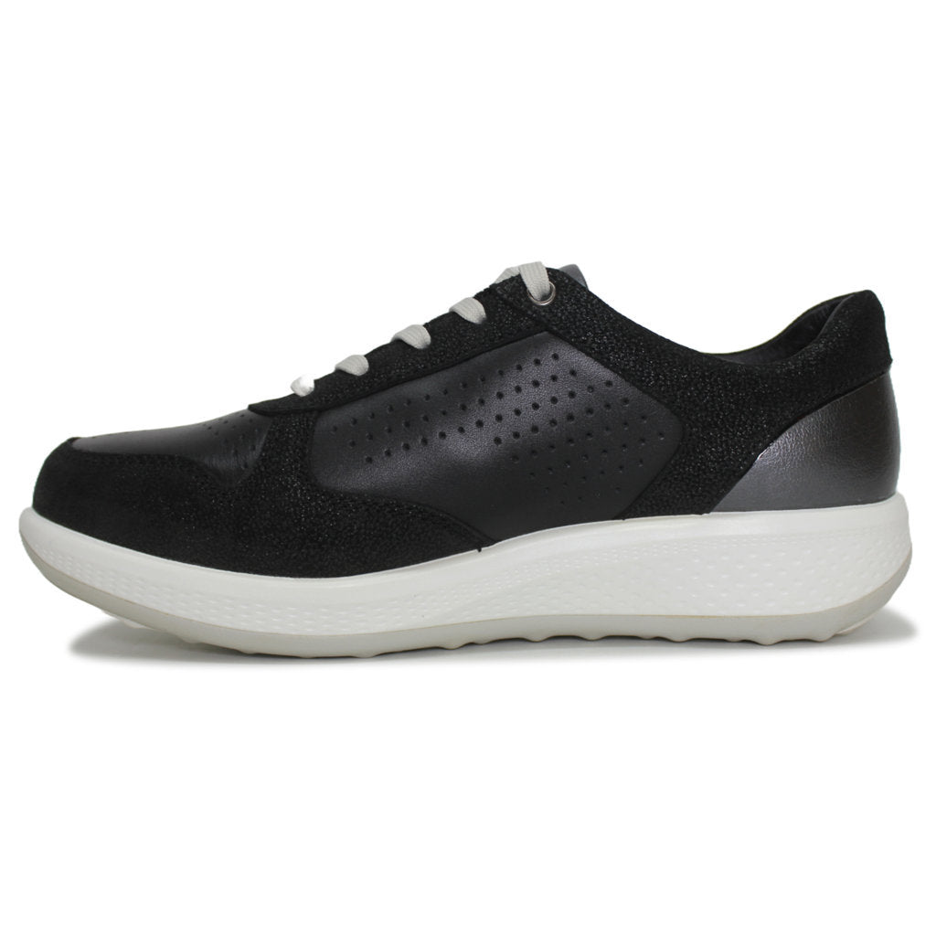 Joya Britt Leather Womens Sneakers#color_black