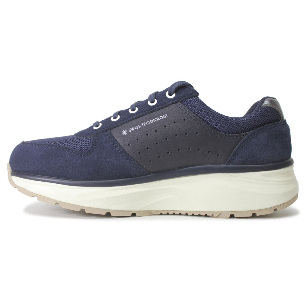 Joya Dynamo Zip Leather Textile Womens Sneakers#color_dark blue