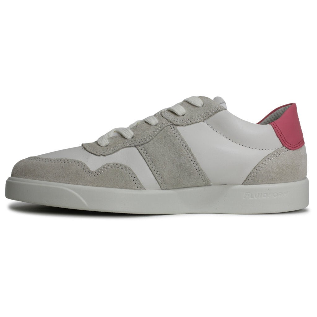 Ecco Street Lite 212873 Nubuck Leather Womens Sneakers#color_shadow white white bubblegum