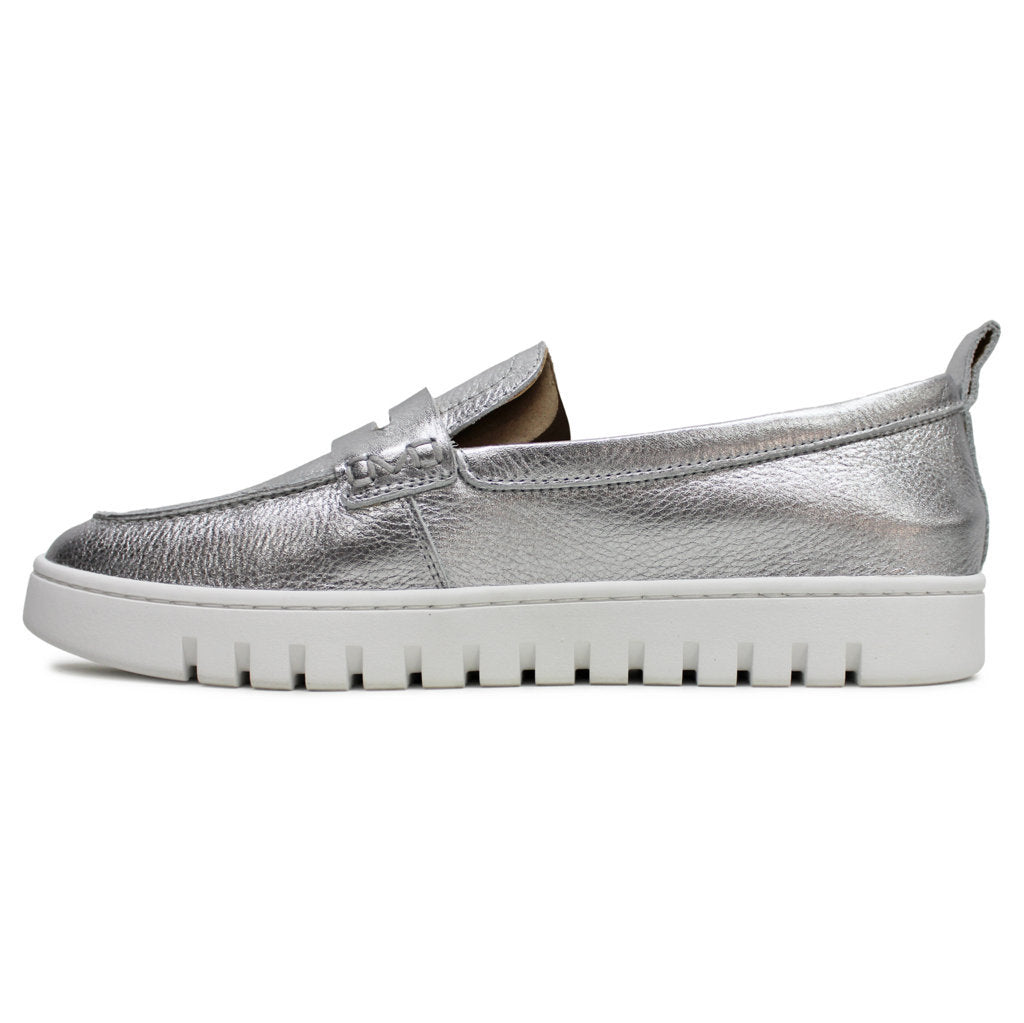 Vionic Uptown Leather Womens Shoes#color_silver