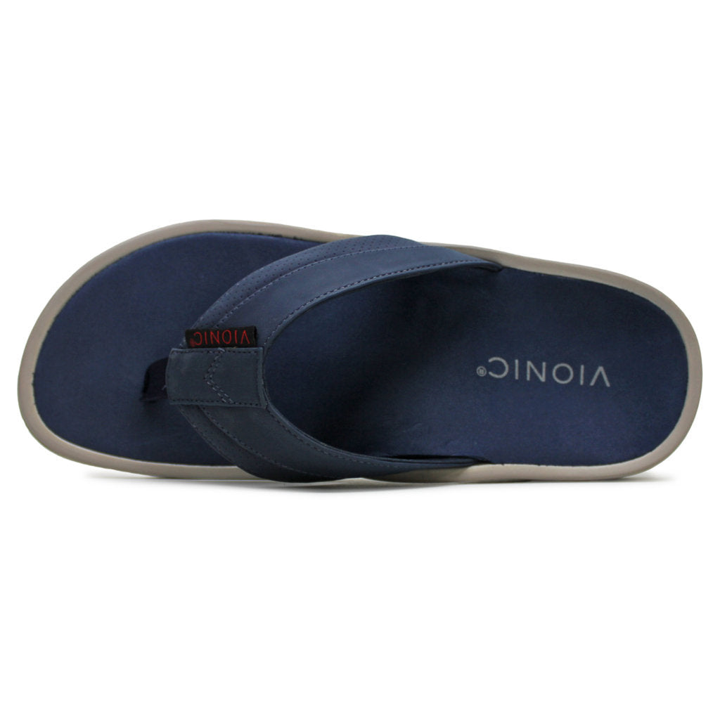 Vionic Wyatt Textile Synthetic Mens Sandals#color_navy