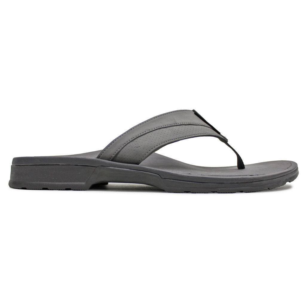 Vionic Wyatt Textile Synthetic Mens Sandals#color_charcoal