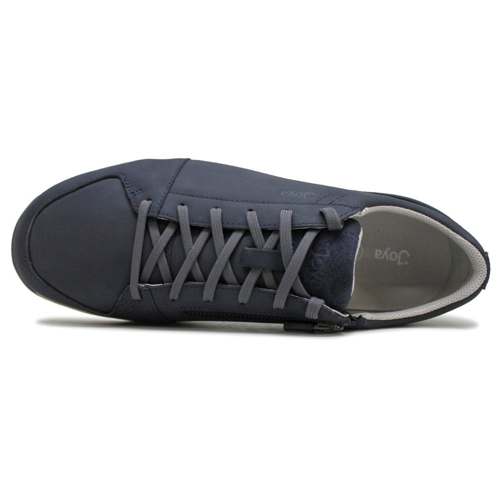 Joya Oliver Nubuck Leather Mens Sneakers#color_dark blue