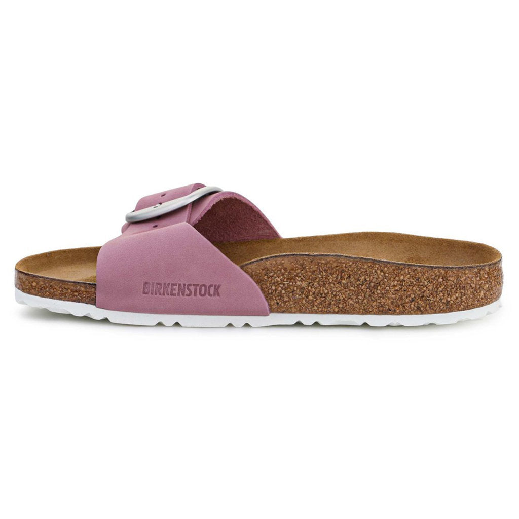 Birkenstock Madrid Big Buckle Nubuck Leather Unisex Sandals#color_orchid