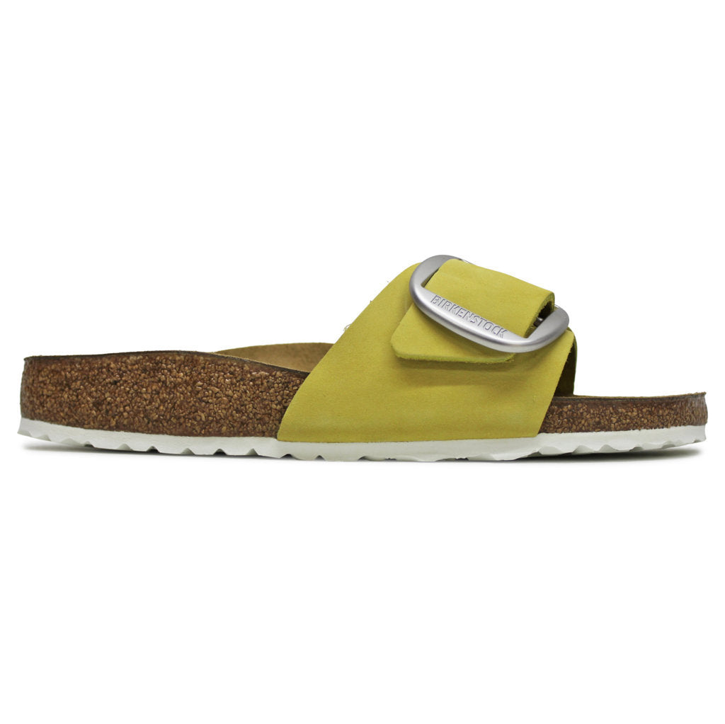 Birkenstock Madrid Big Buckle Nubuck Leather Unisex Sandals#color_popcorn