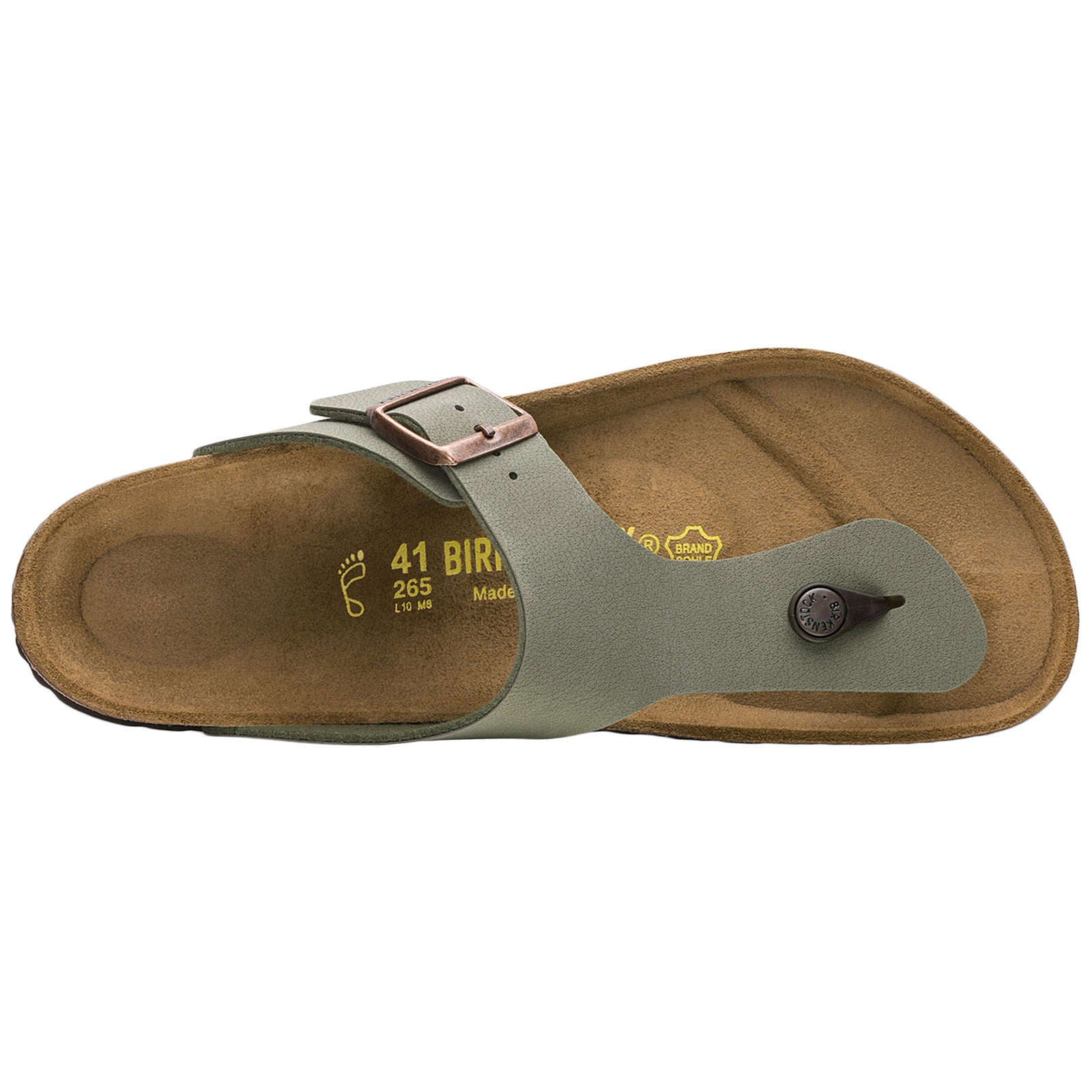 Birkenstock Ramses Birko-Flor Nubuk Unisex Sandals#color_stone